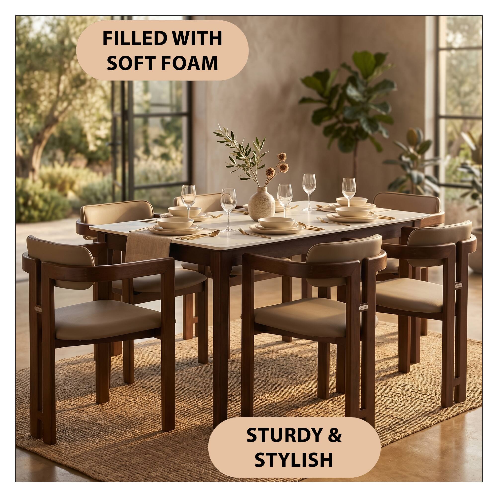 FILLED WITH SOFT FOAM  
STURDY & STYLISH