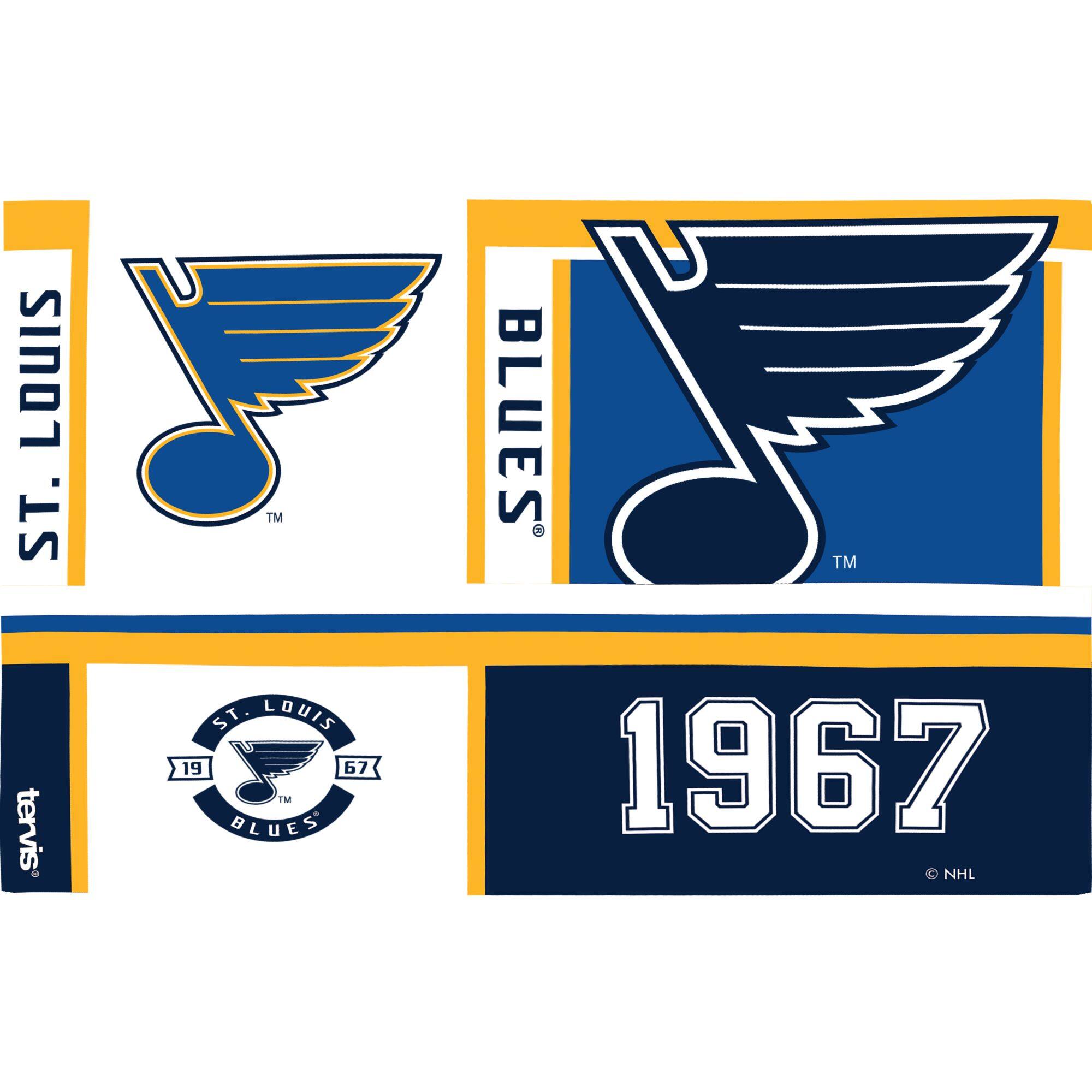 ST. LOUIS  
BLUES®  

ST. LOUIS  
BLUES®  

ST. LOUIS  
1967  
BLUES™  

1967  
© NHL