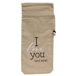 BreeBe - *I Love You Wine Bag - Beige