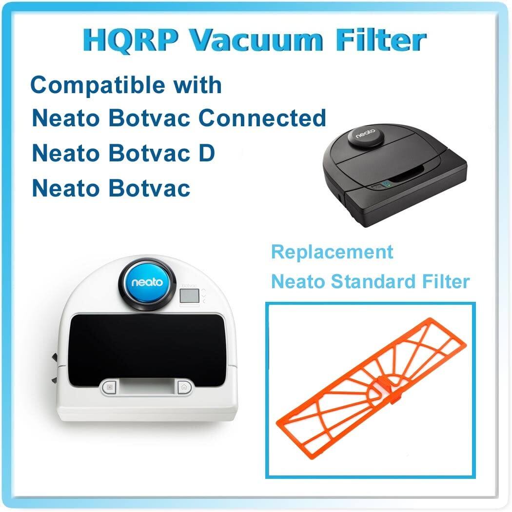 HQRP Vacuum Filter

Compatible with:
- Neato Botvac Connected
- Neato Botvac D
- Neato Botvac

Replacement Neato Standard Filter