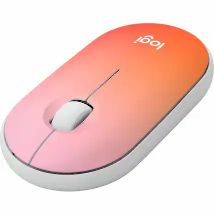 Front. Logitech - Logitech M340 Mouse - Optical - Wireless - 32.81 ft - Radio Frequency - 2.40 GHz - Tropical Sunrise - USB Type A - 1000 - Tropical Sunrise.
