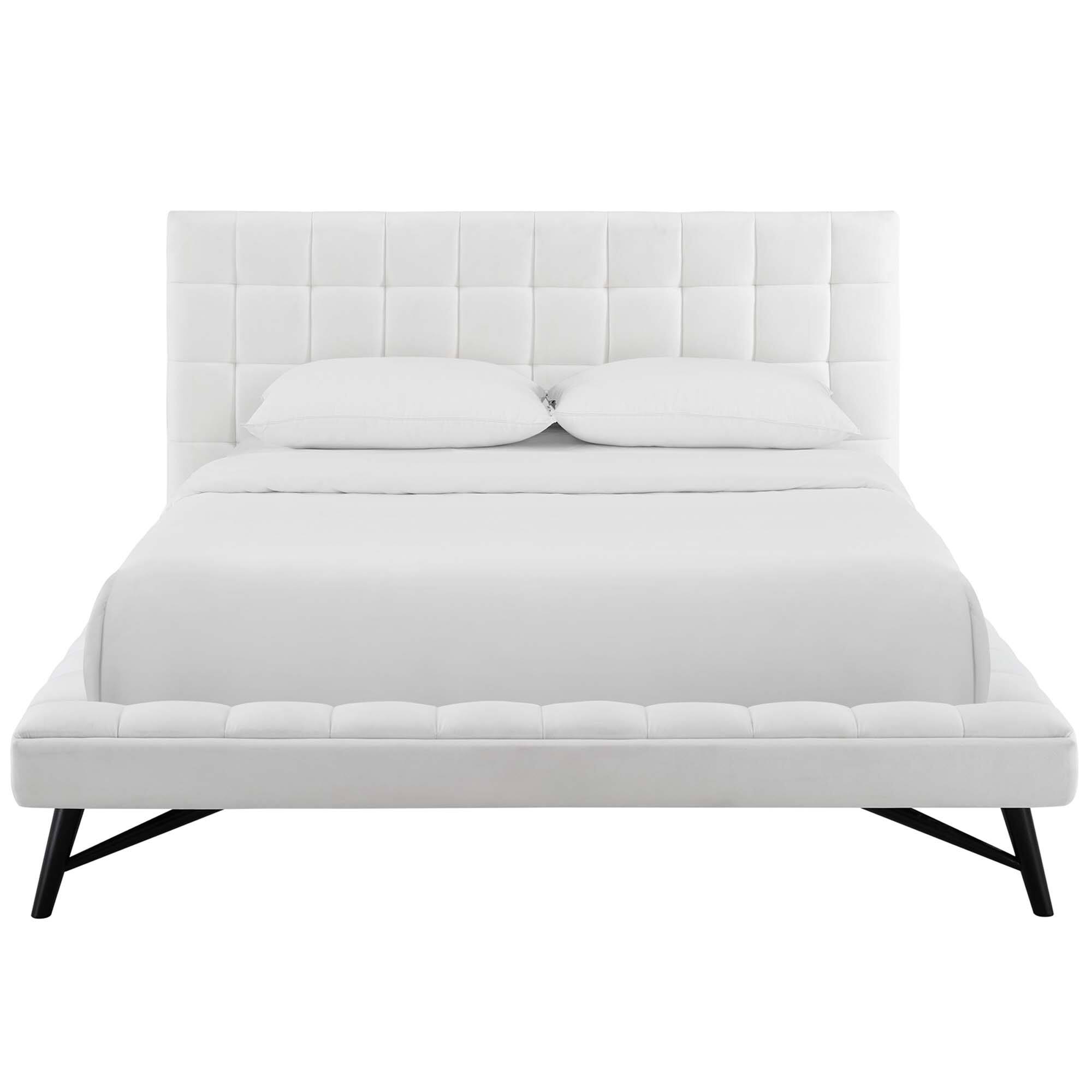 Alt View 1. Modway - Sutton Performance Velvet Queen Bed Frame - Red.