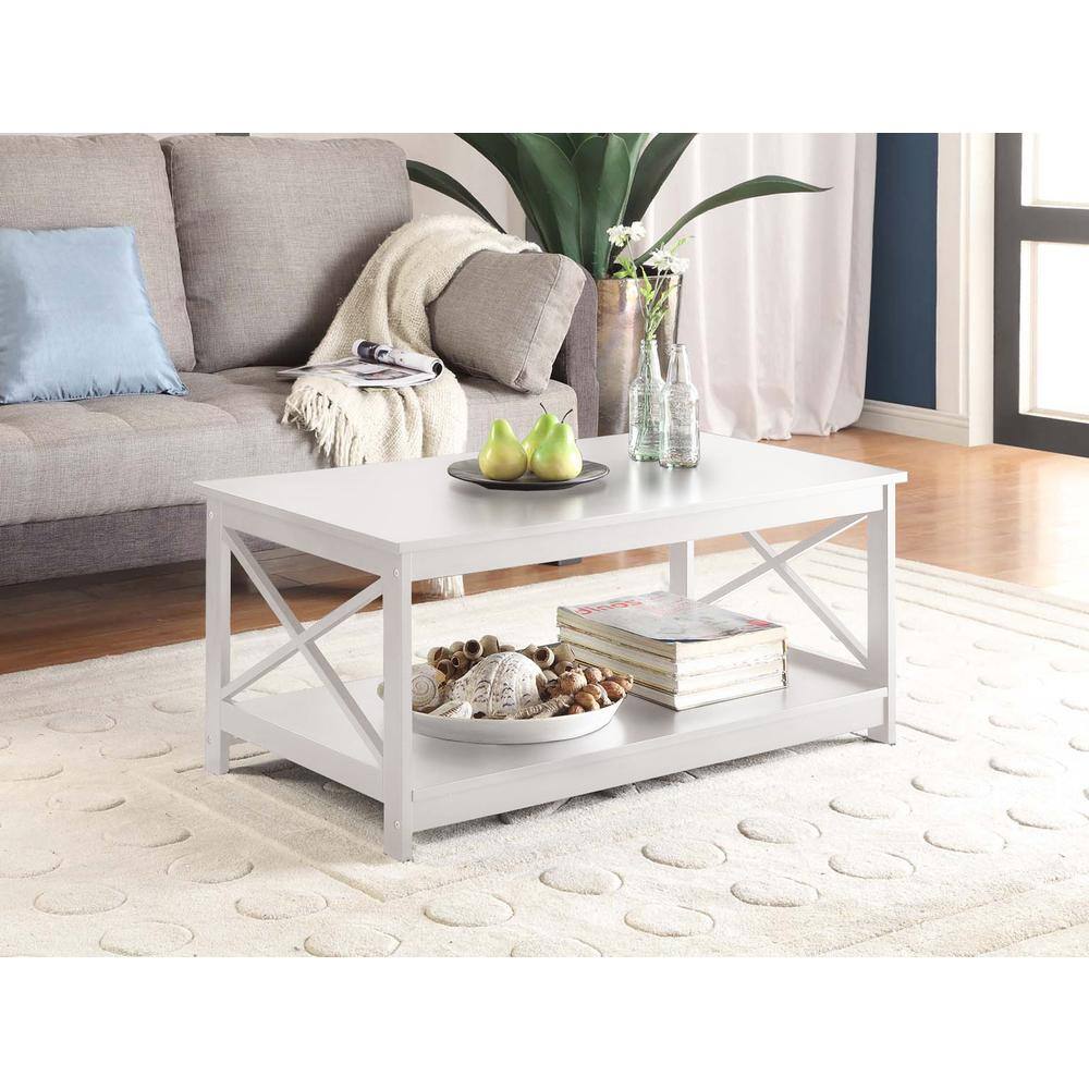 Left. Convenience Concepts - Oxford Coffee Table - White.
