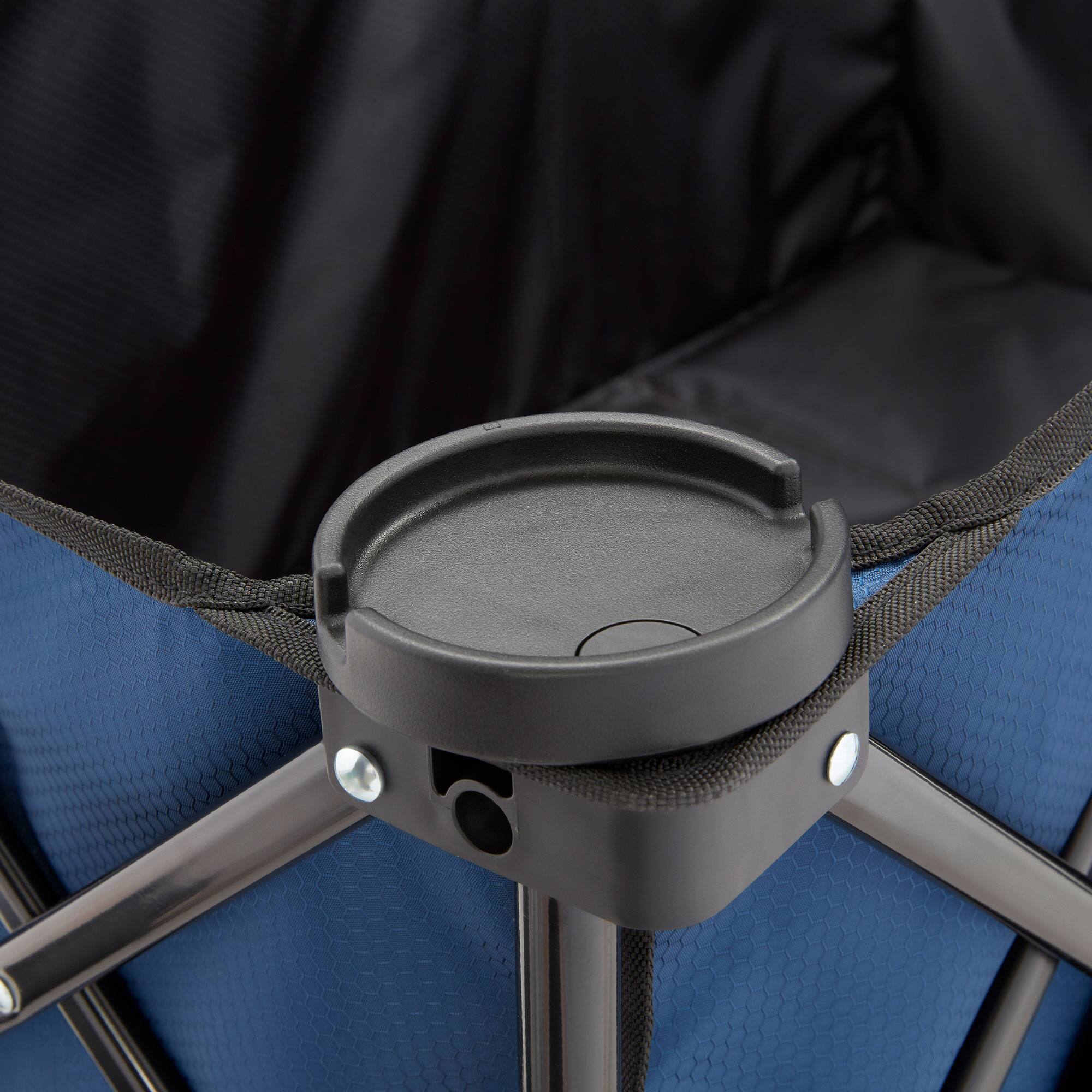 Alt View 5. Gorilla Carts - Gorilla Carts 7 Cubic Feet Foldable Utility Beach Wagon with Oversized Bed, Blue - Blue.
