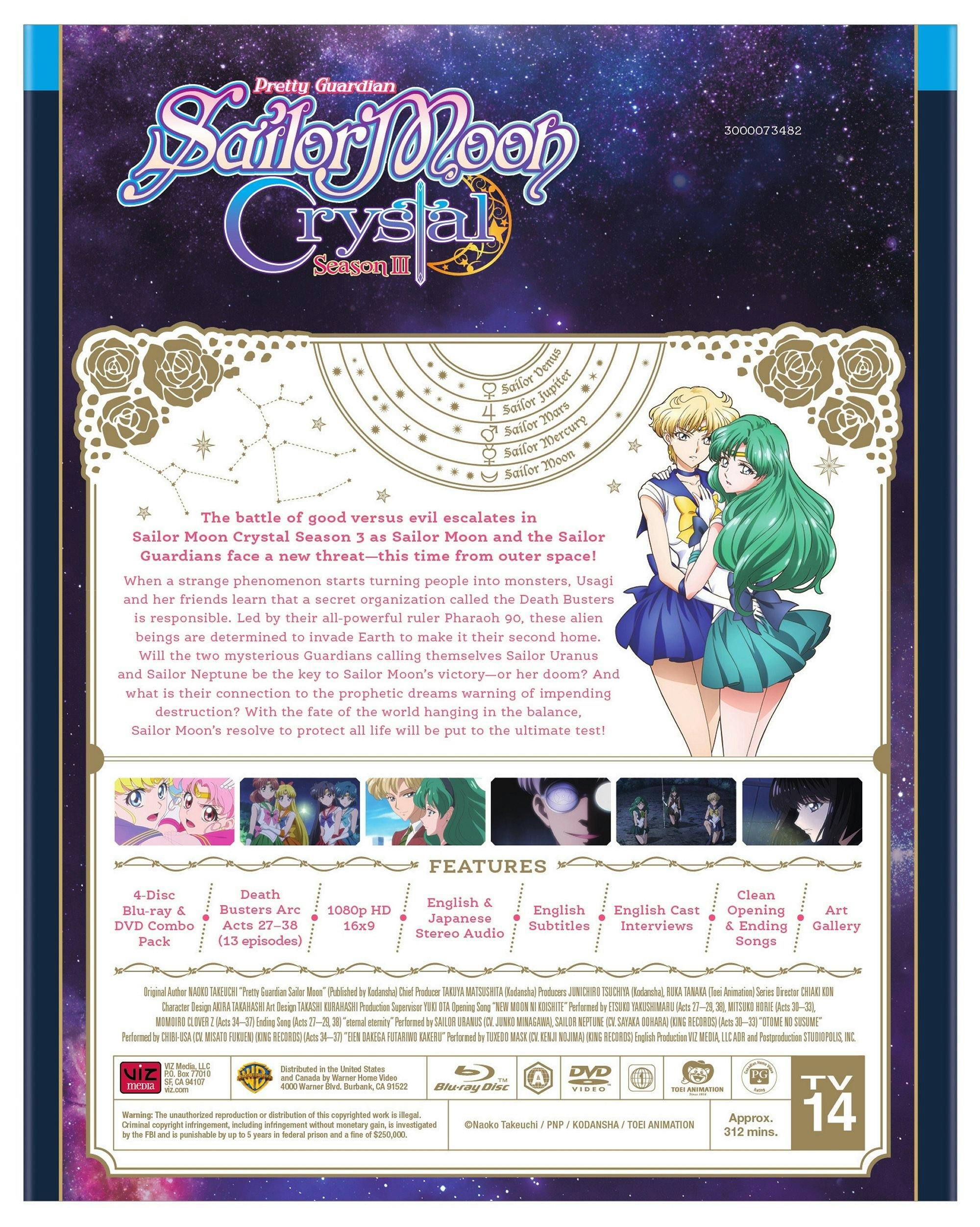 Angle. Sailor Moon Crystal Season 3 Standard Edition (Blu-ray + DVD) [Blu-ray].