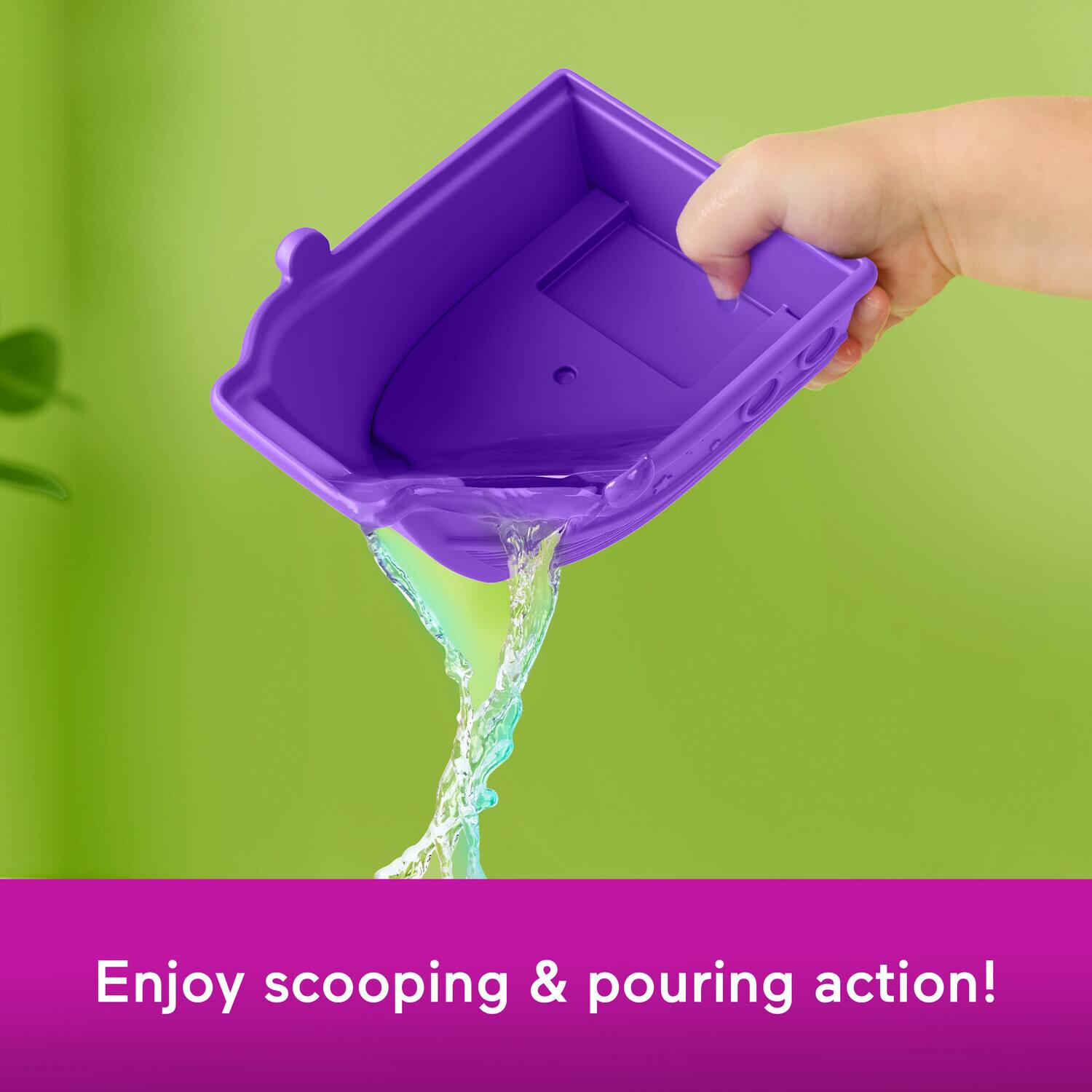Enjoy scooping & pouring action!