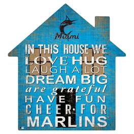 Fan Creations - Miami Marlins 12'' Team House Sign - Multicolor