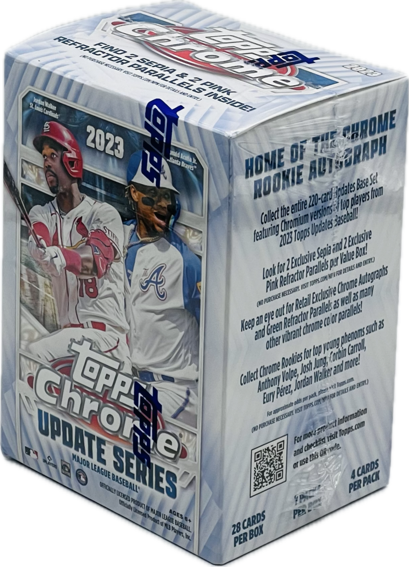 2023 Topps Chrome Update Series Baseball Blaster Box