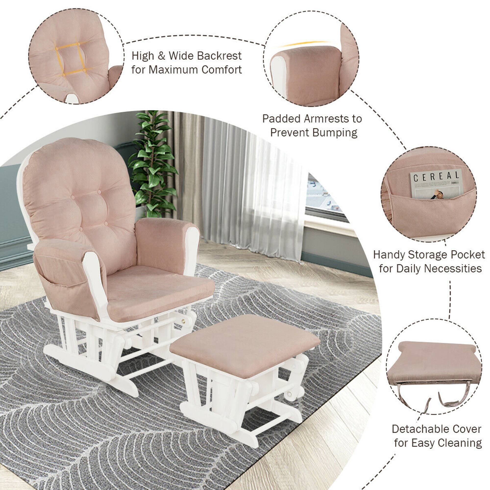 - High & Wide Backrest for Maximum Comfort
- Padded Armrests to Prevent Bumping
- Handy Storage Pocket for Daily Necessities
- Detachable Cover for Easy Cleaning