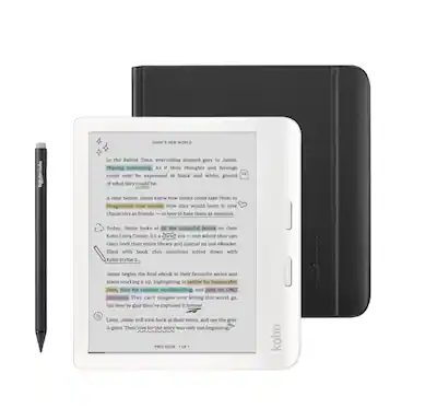 Kobo Libra Colour eReader (White) with and Stylus 2Gen Bundle 2024 Kobo Libra Colour eReader (White) with and Stylus 2Gen Bundle 2024
