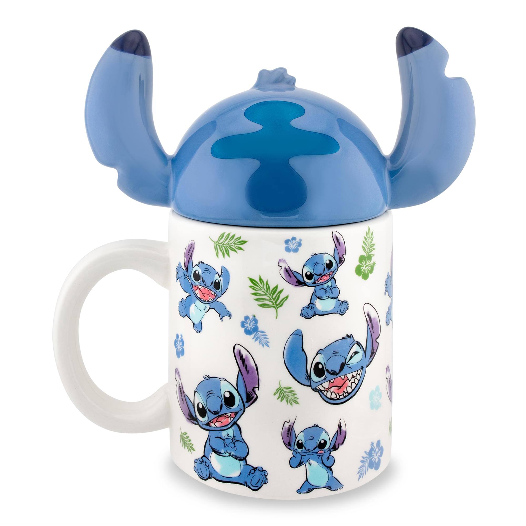 Alt View 10. Disney - Disney Lilo & Stitch Ceramic Mug With Sculpted Topper | Holds 18 Ounces - Blue.