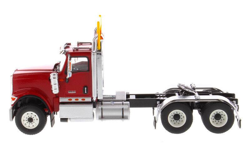 Alt View 2. Diecast Masters - International HX520 Day Cab Tandem Tractor Red 1/50 Diecast Model by Diecast Masters.
