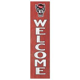 Jardine - NC State Wolfpack 12'' x 48'' Welcome Outdoor Leaner - Red