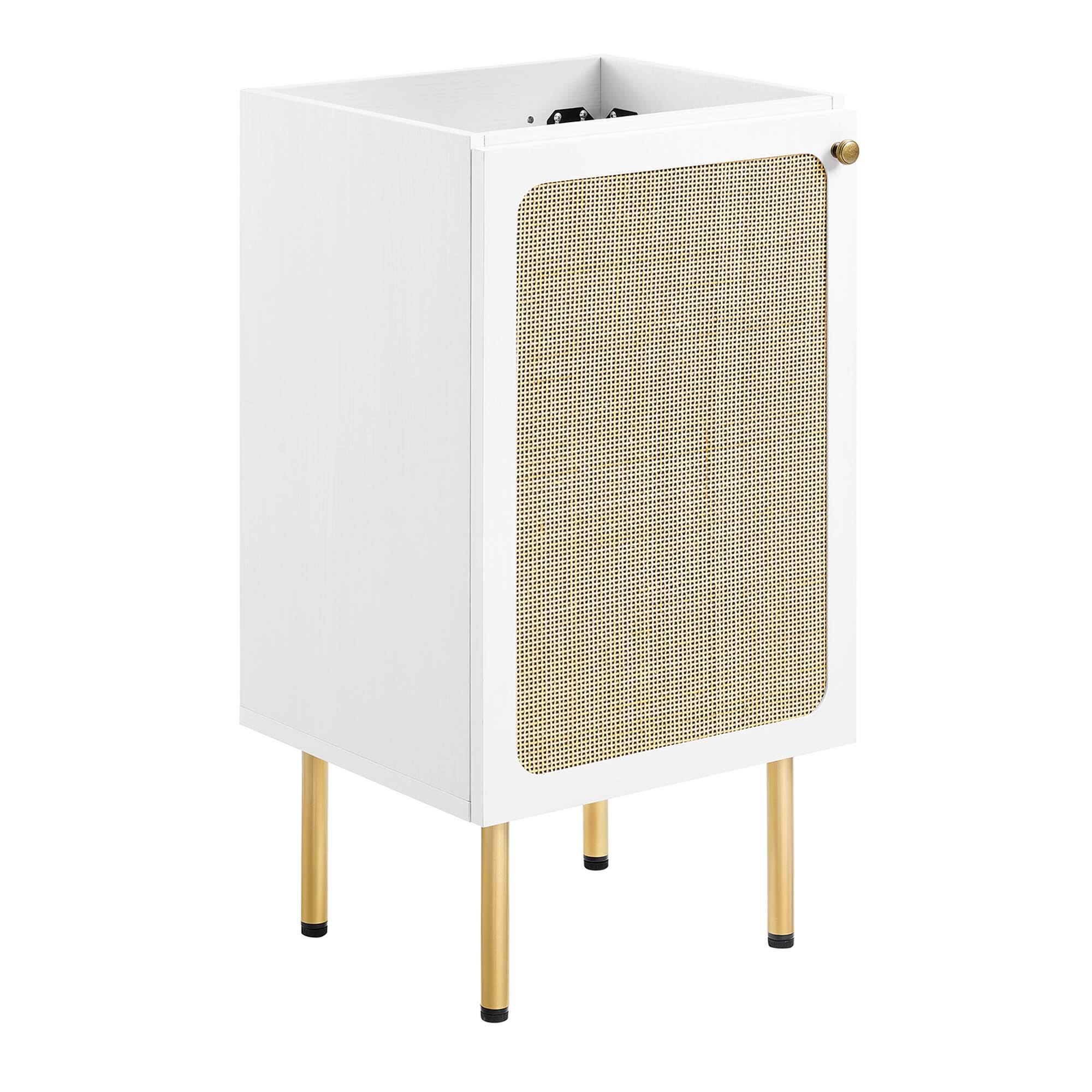 Alt View 2. Modway - Chaucer Bathroom Vanity with White Basin Included by Modway - White White.