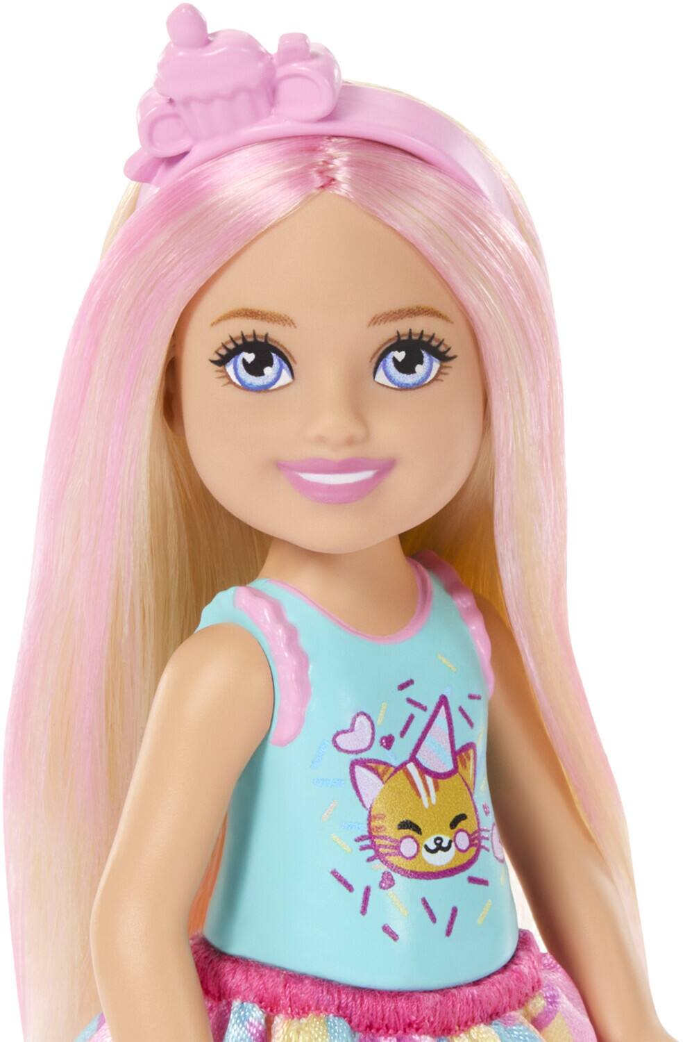 Alt View 2. Mattel - Mattel - Barbie Club Chelsea Birthday-Themed Small Doll with Party Accessories, Blonde   - COLLECTIBLES - Multicolor.