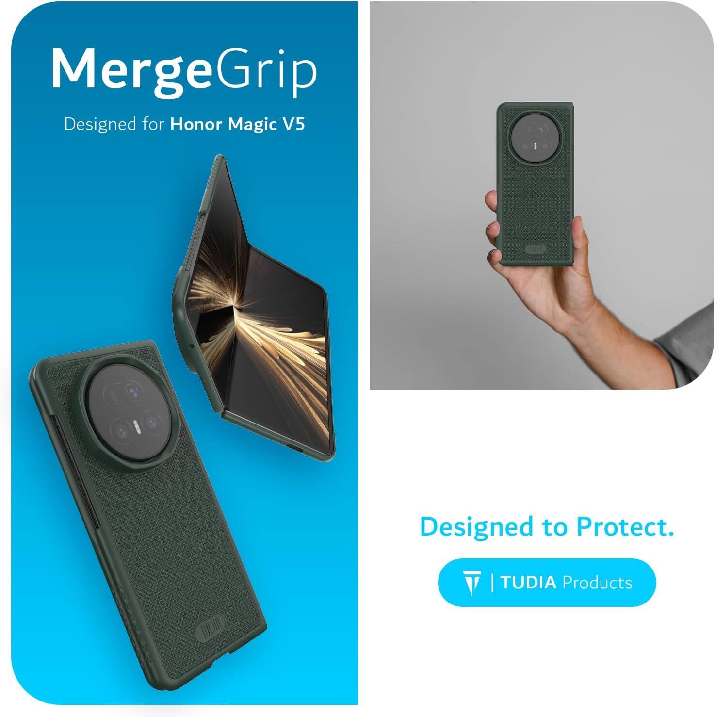 MergeGrip Grip Designed for Honor Magic V5 Designed to Protect. | TUDIA Products