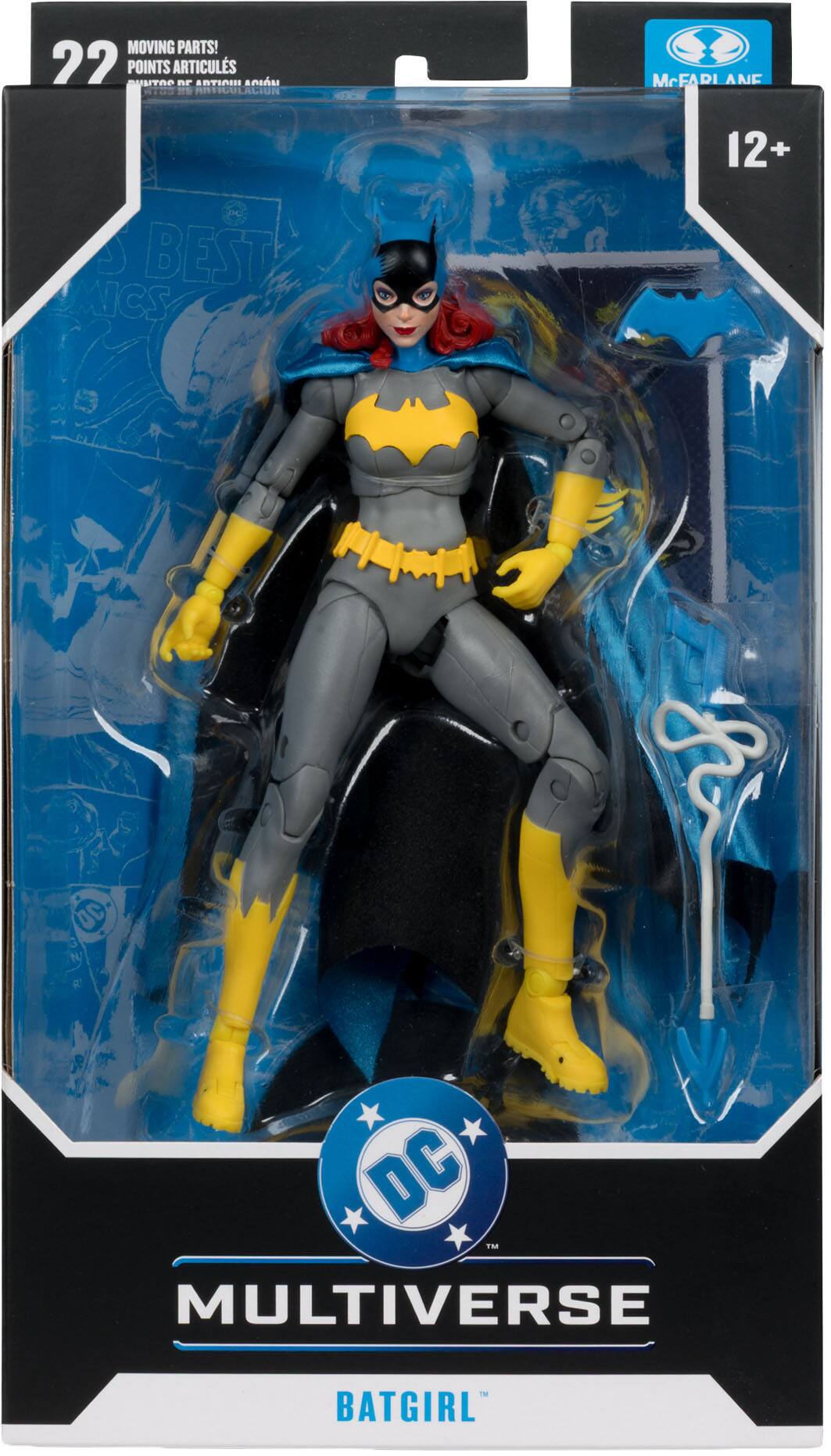 MOVING PARTS!  
22 POINTS ARTICULATIONS  
POINTEZ LES ARTICULATIONS DU JOUET  

McFARLANE  
12+  

DC  
MULTIVERSE  
BATGIRL