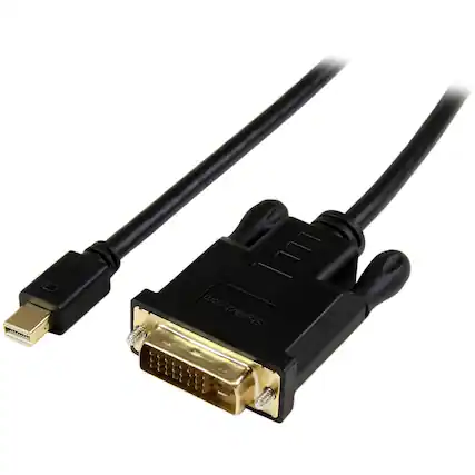 Front. StarTech.com - 6ft Mini DisplayPort to DVI Cable, Active Mini DP to DVI-D Adapter/Converter Cable, 1080p Video.
