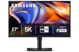 Samsung - 27" ViewFinity S8 (S80HF) 5K UHD High Resolution Monitor with USB-C and Ergonomic Stand (HDMI, USB-C, DP) - Black