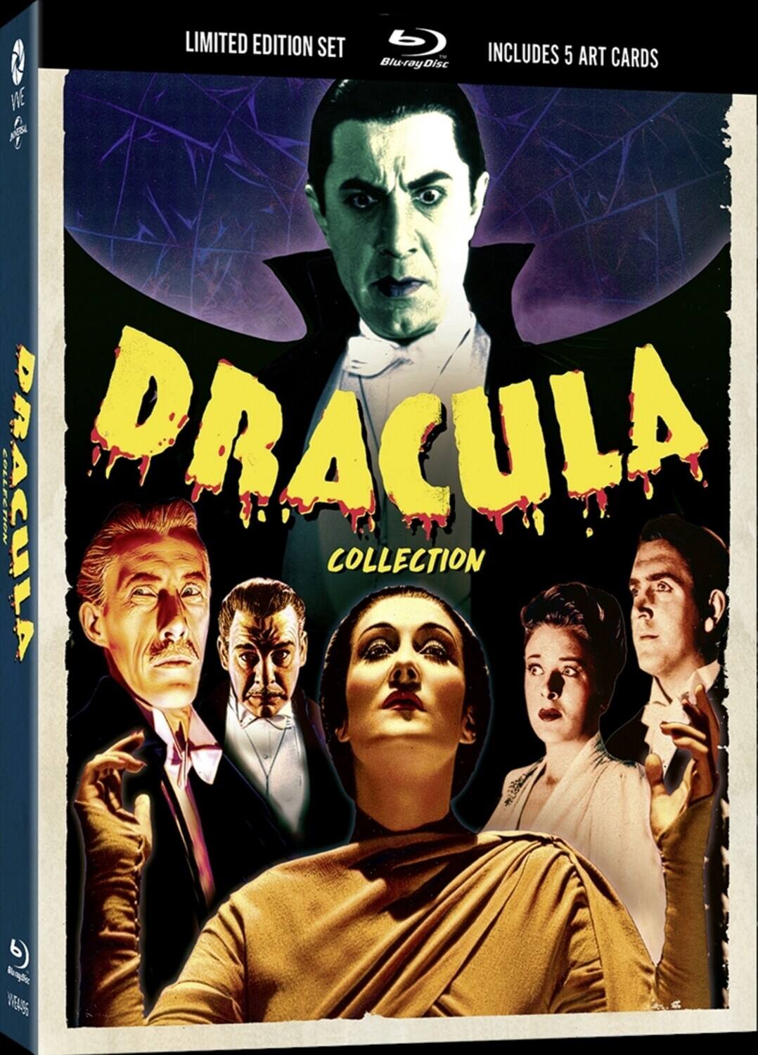 Front. Dracula Film Collection (1931-1945) (Limited Edition with Lenticular Hardcase and Art Cards)   - BLU-RAY.
