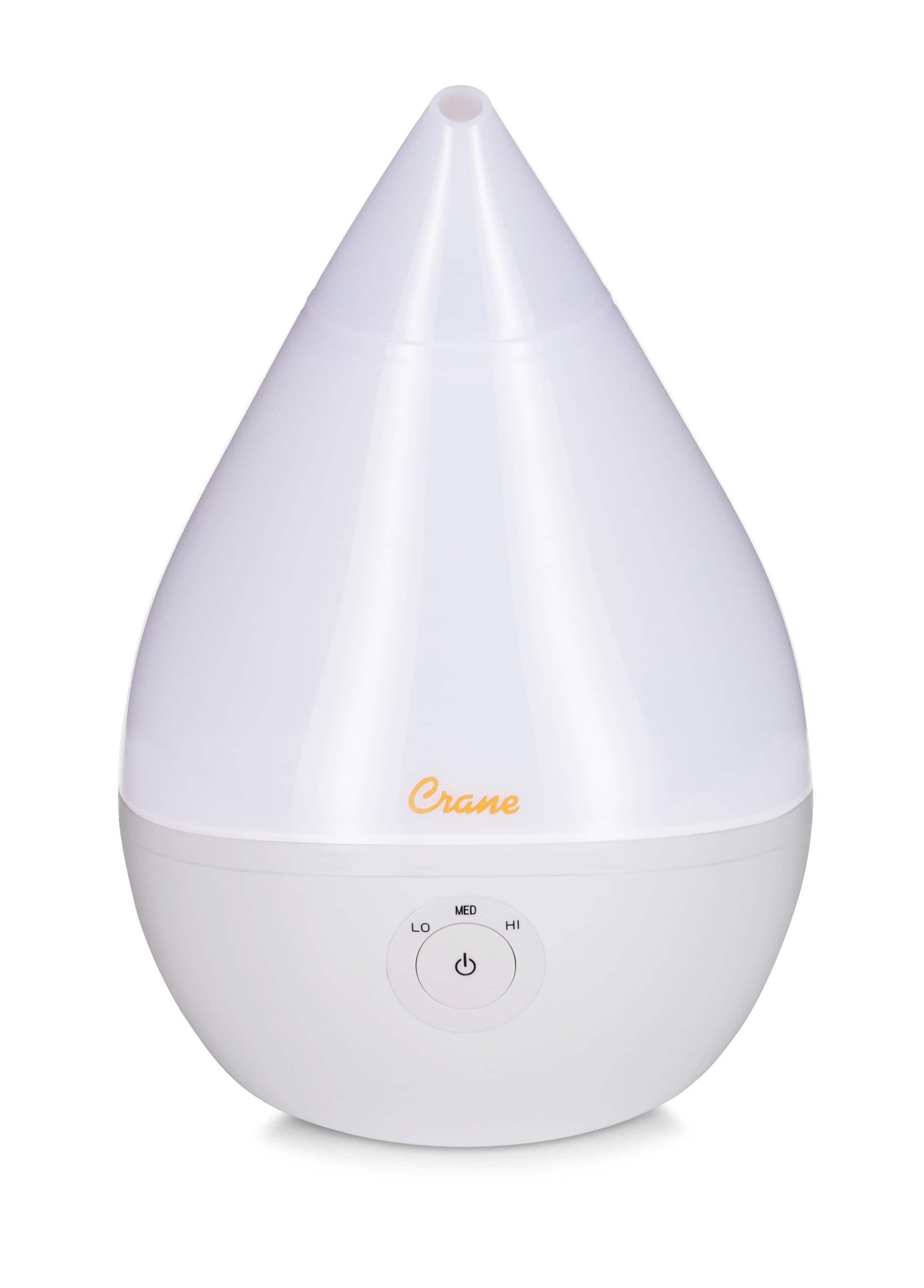 CRANE - 0.5 Gal. Droplet Ultrasonic Cool Mist Humidifier - White