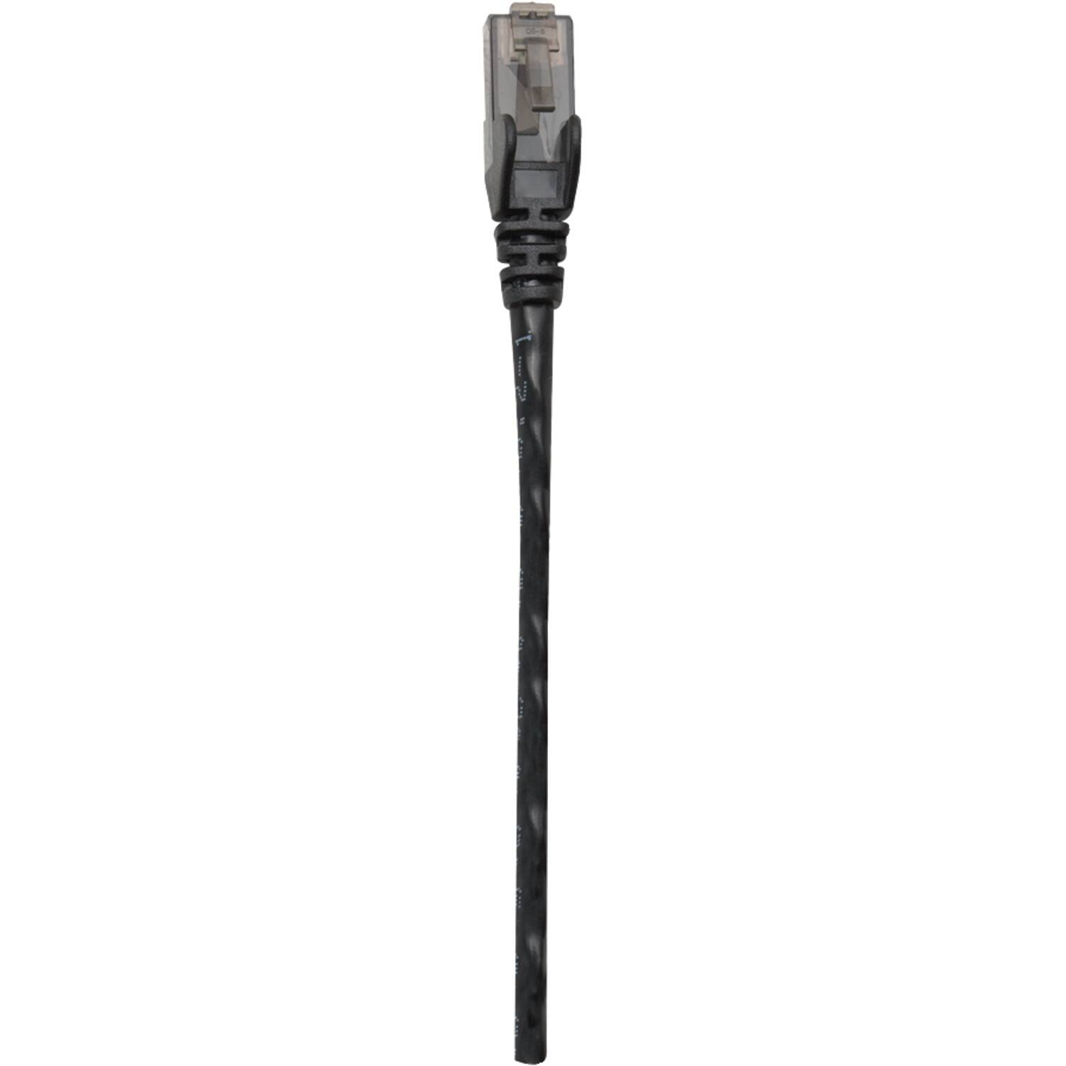 Left. Intellinet - Intellinet Network Solutions 342124 Cat-6 Utp Patch Cable (100 Ft.; Black) - Black.