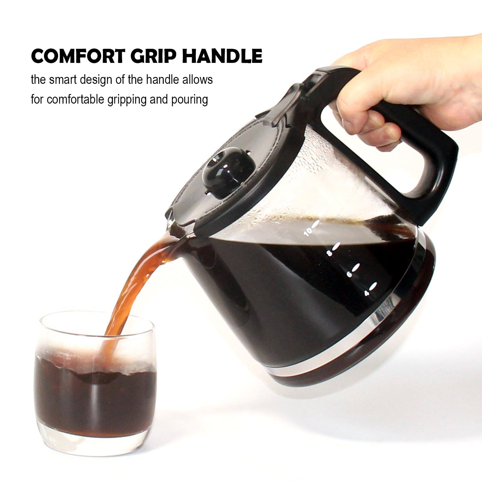 COMFORT GRIP HANDLE  
the smart design of the handle allows for comfortable gripping and pouring