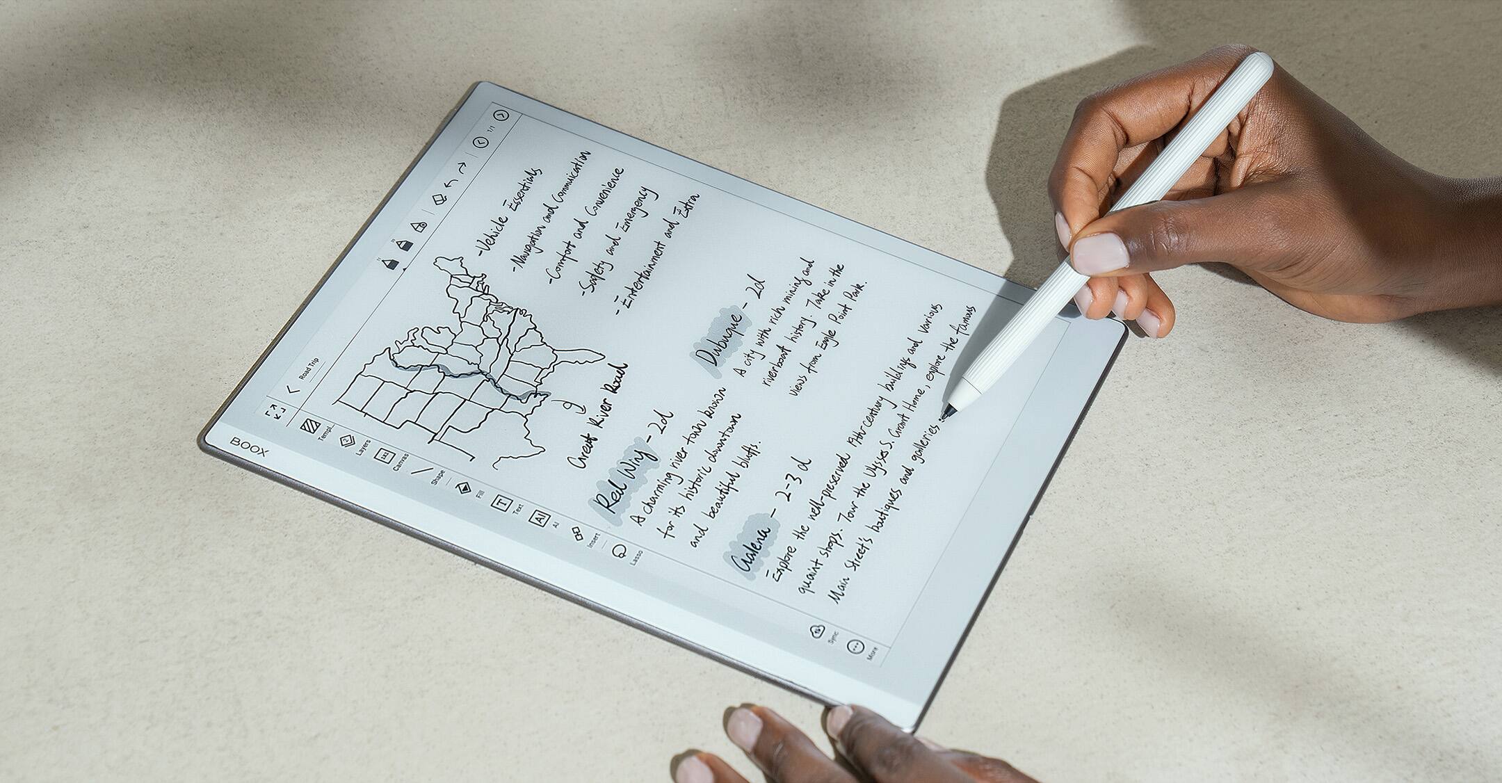 The text on the image is about communication essentials and convenience. It mentions a vehicle and a person, as well as entertainment and comfort. The text also refers to a point of view and a beautiful city with preserved old buildings and galleries.