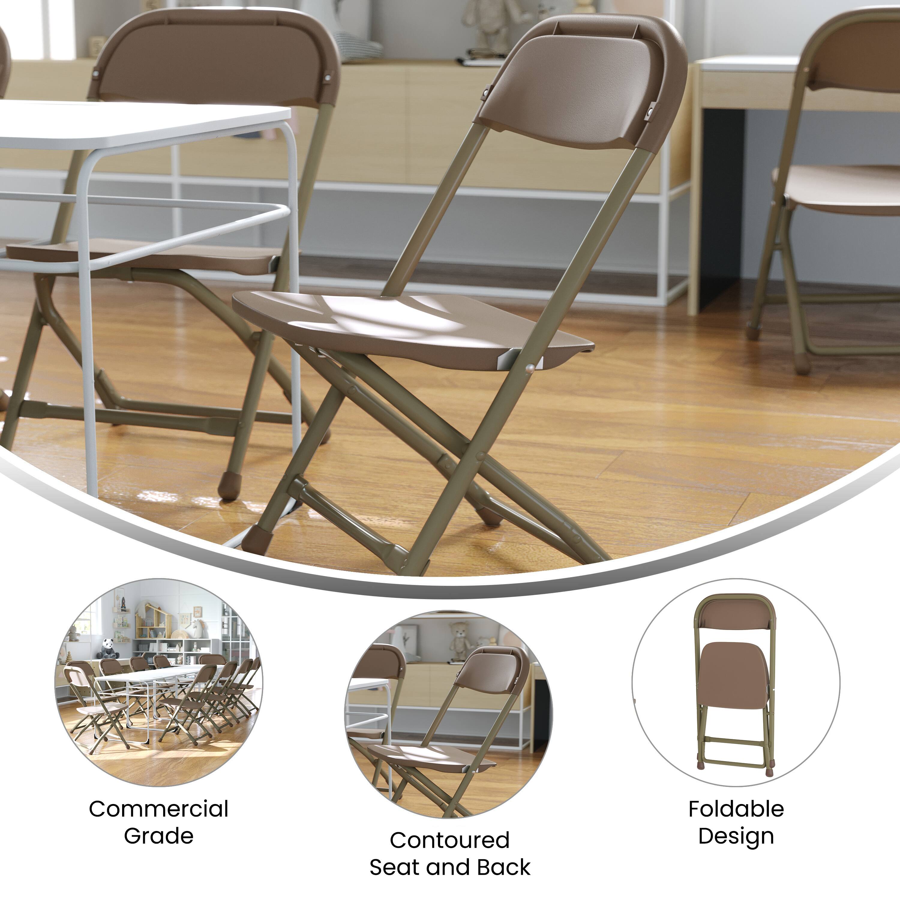 Commercial Grade Contoured Seat and Back Foldable Design