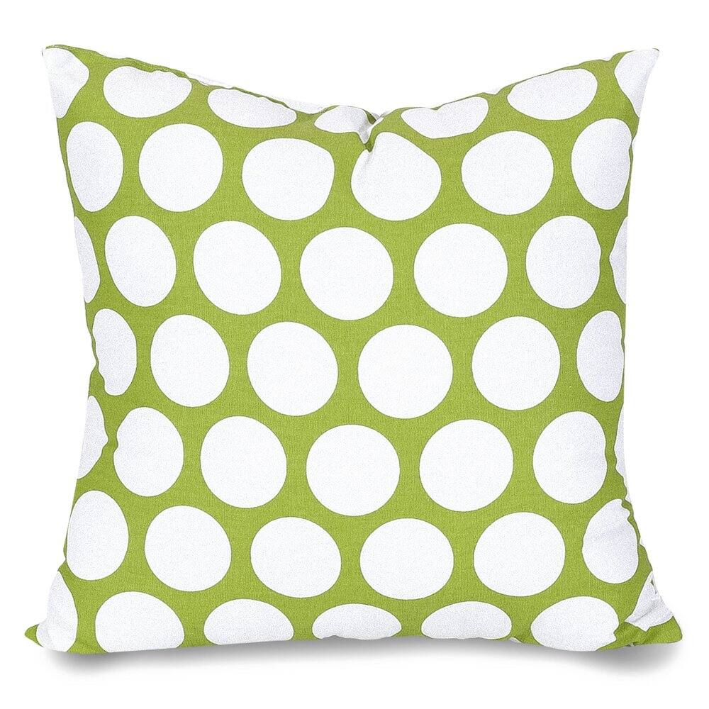 Front. Majestic Home - Pillow 24x24 Polka Dot (Large) Hot Green - Green.