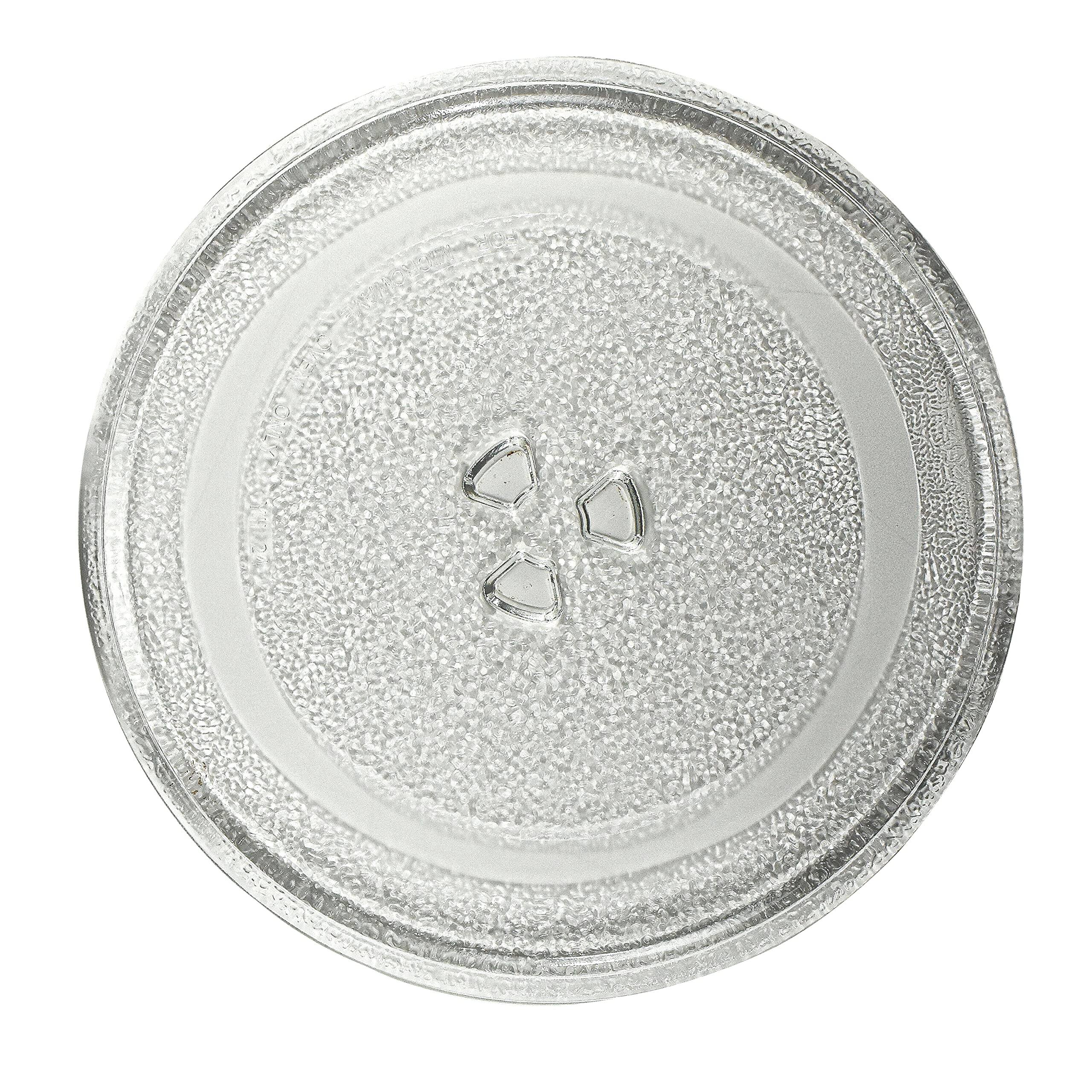 Front. HQRP - 9.6-inch Glass Turntable Plate Oven Cooking Tray for LG, GE, Magic Chef, Hotpoint, Panasonic, Kenmore, Retro Microwaves.