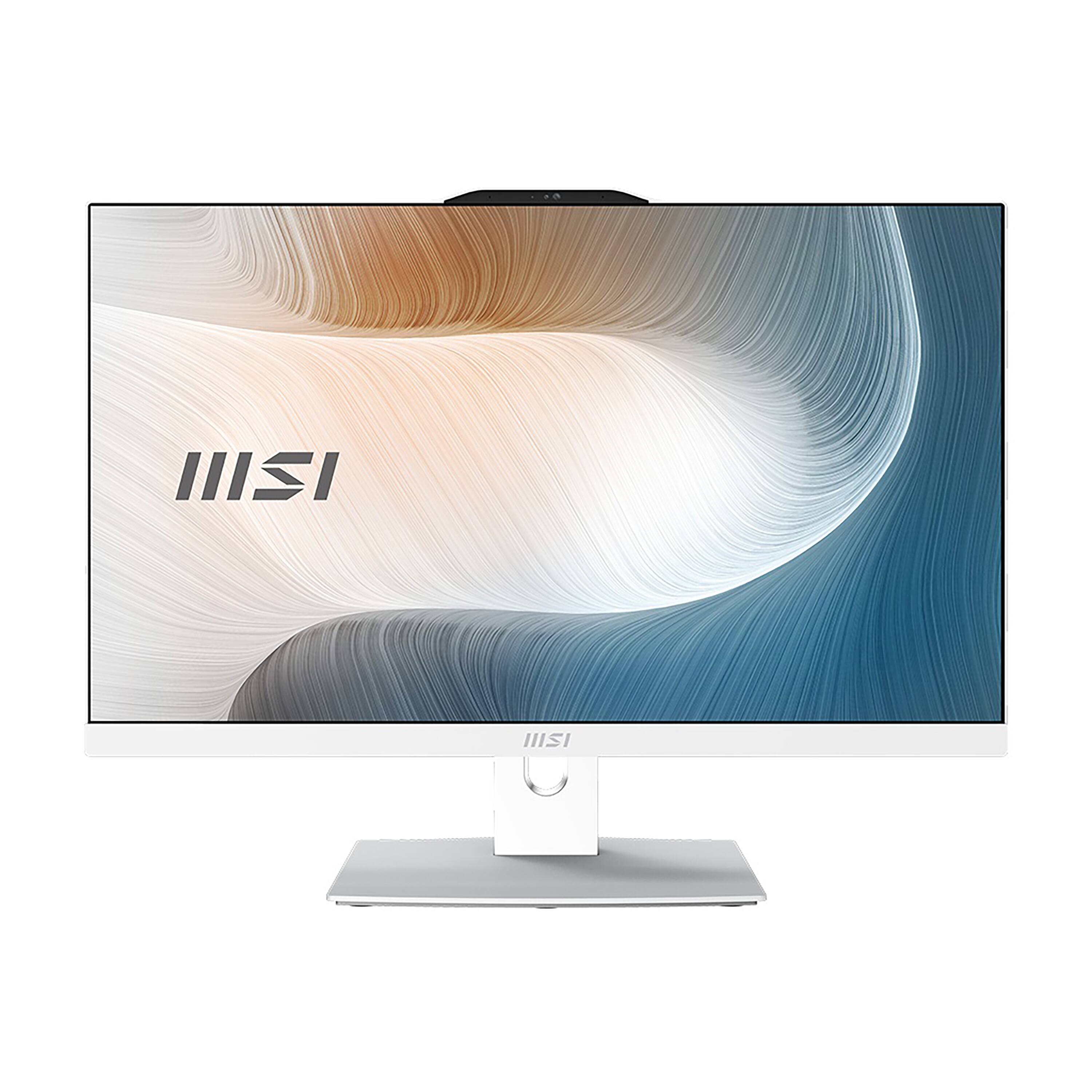 Alt View 1. MSI - Modern AM242TP 1M 23.8" Touch-Screen All-In-One - Intel Core 7 - 32 GB Memory - 1 TB SSD - White.