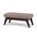 Angle. Simpli Home - Draper Mid Century Tufted Ottoman Bench - Fawn Brown.
