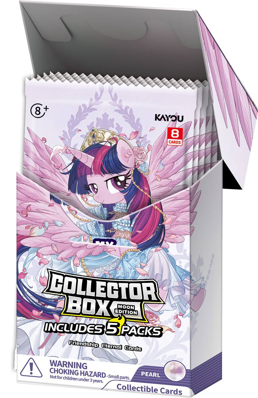 8+ KAYOU 8 CARDS COLLECTOR BOX EDITION MOON INCLUDES 5 PACKS Friendship Eternal Cards! WARNING CHOKING HAZARD-Small parts. Not for children under 3 years. Collectible Cards