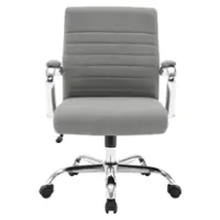 OSP Home Furnishings - Mid-Back Office Chair - Gray - Front_Zoom