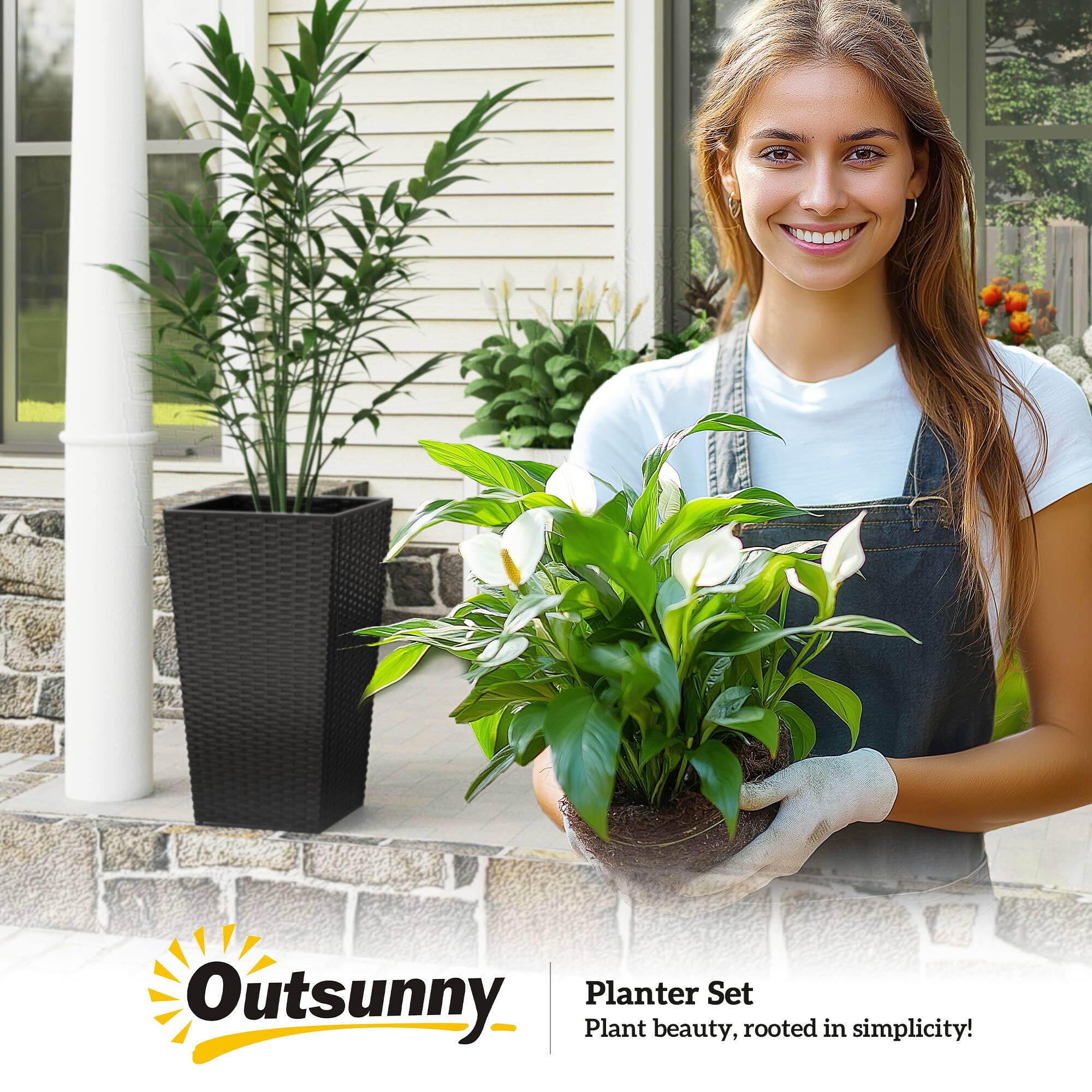 Outsunny Planter Set  
Plant beauty, rooted in simplicity!
