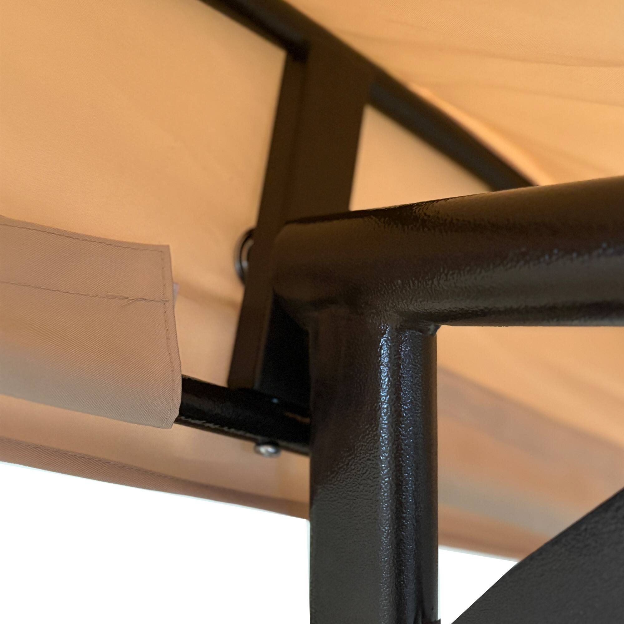 Alt View 1. APRILSOUL - Garden swing chair top cover only Replacement Canopy Top for GT Porch Swing Model Beige.