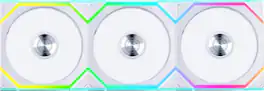 Lian Li - UNI Fan SL Wireless 120mm ARGB Fan Triple Pack 2.4 GHz Wireless Signal for RGB & Fans Control(12SL1W3W) - White