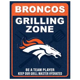 Fan Creations - 13" x 20" Grill Zone Metal Sign - Multicolor