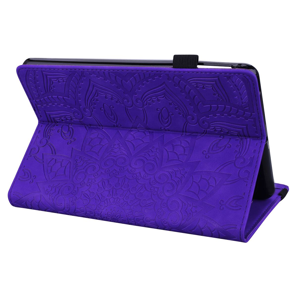Alt View 2. Dteck - Case for Samsung Galaxy Tab S10 Ultra & S9 Ultra & S8 Ultra (X920/X910/X900),Shockproof Embossed PU Leather Folio Cover - Purple.