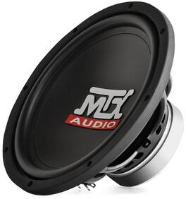 MTX - TN10-04 Audio 10" 300W Car Power 84.9 dB 4 OHM Single Voice Coil Subwoofer - Black