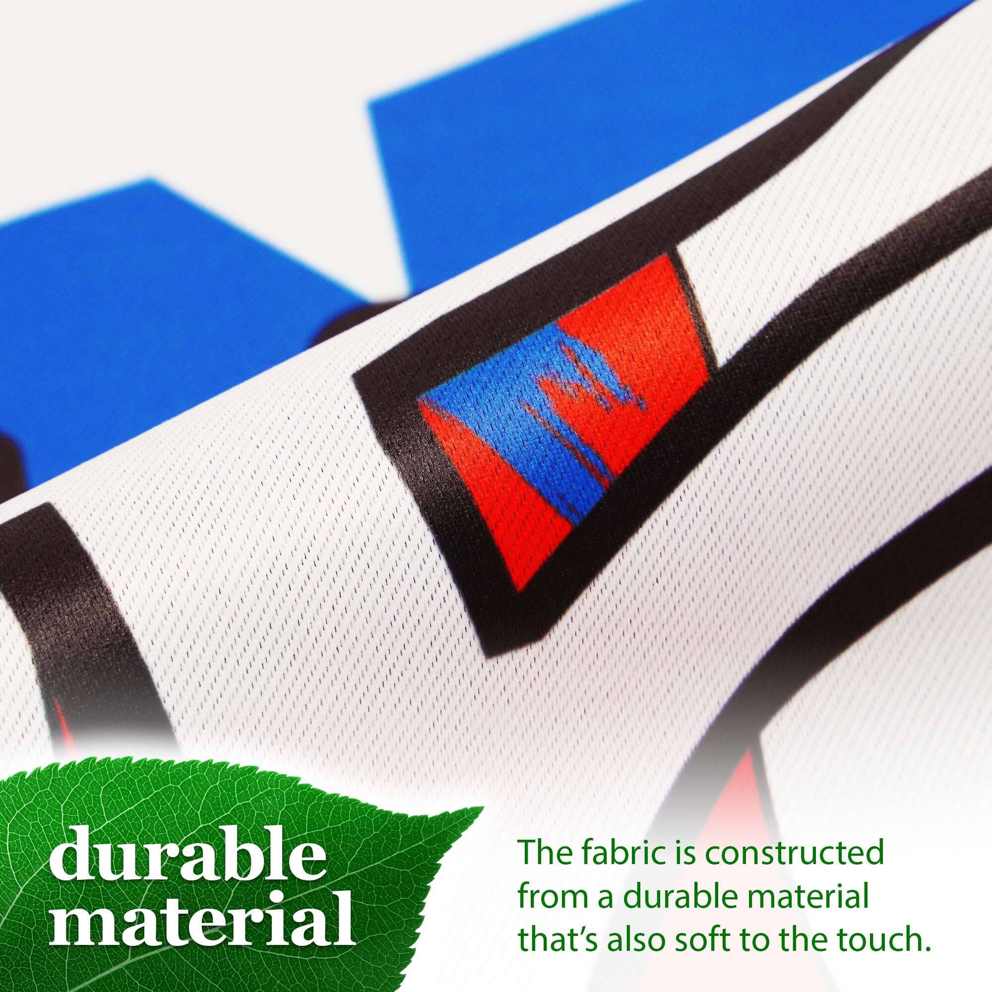 The fabric is constructed from a durable material that's also soft to the touch.