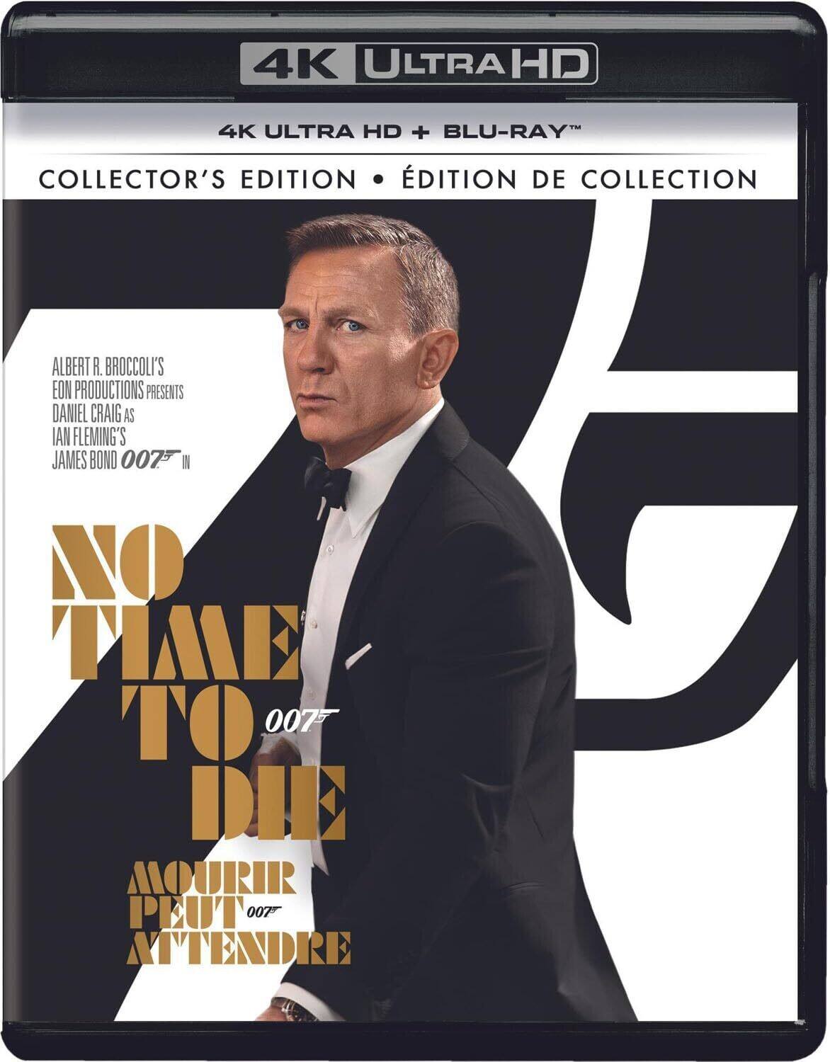Front. No Time to Die   - 4K Blu-Ray.