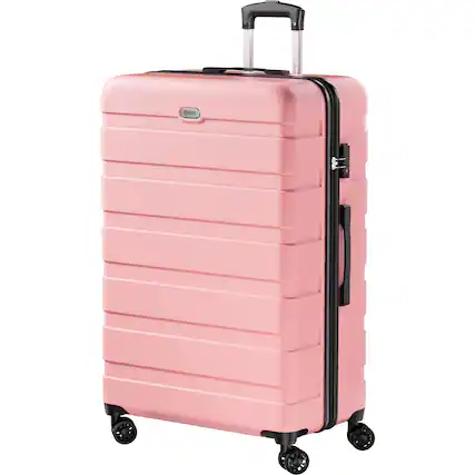 Front. Brick Attic - 20 Inch Luggage PC ABS Hardside Lightweight Suitcase with 4 Universal Wheels TSA Lock Carry-On - Pink.