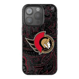 Keyscaper - NHL - Ottawa Senators Paisley Bling iPhone Case - 14 - Black