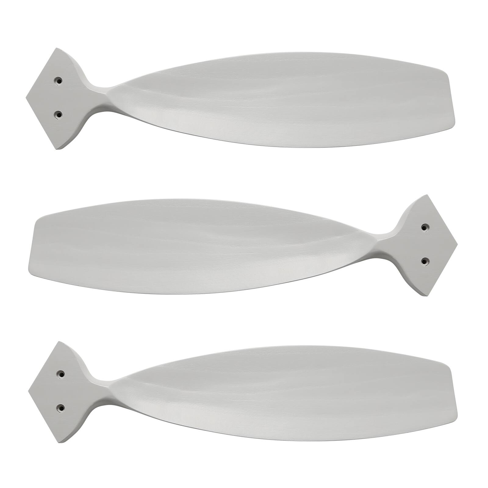 Alt View 1. Sofucor - 52" Wood Ceiling Fan No Light With Remote Quiet DC Motor Ceiling Fans for Living Room Bedroom Office Indoor Outdoor - White.