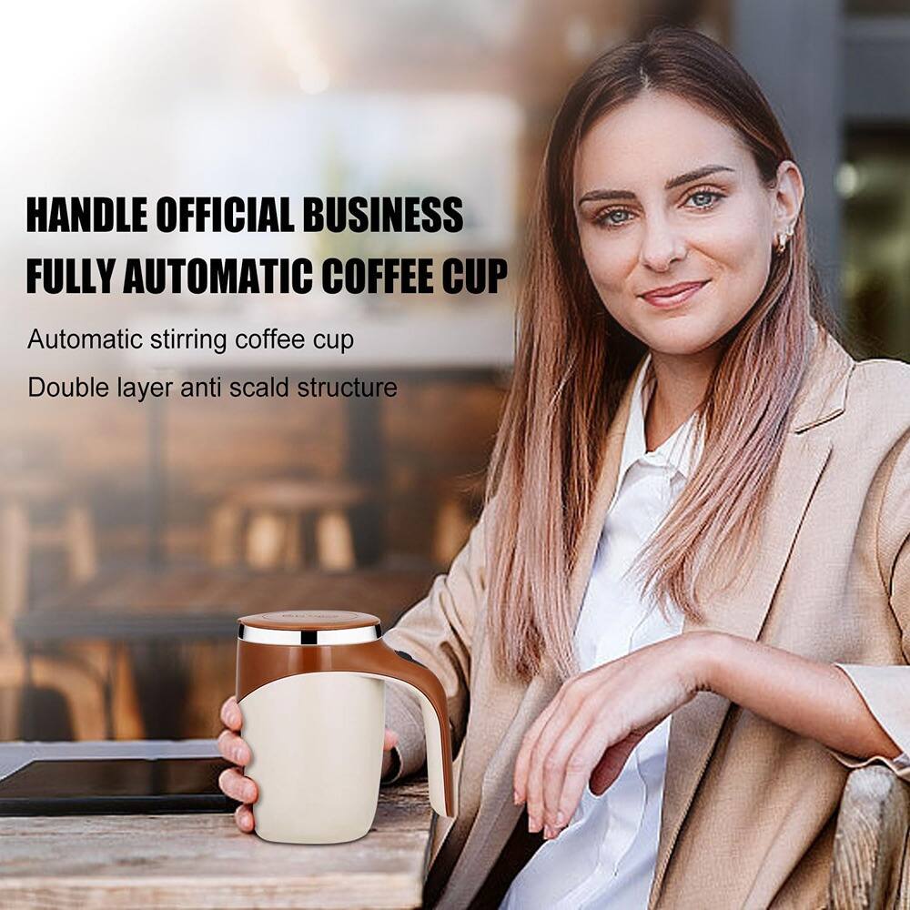 HANDLE OFFICIAL BUSINESS  
FULLY AUTOMATIC COFFEE CUP  

Automatic stirring coffee cup  
Double layer anti scald structure