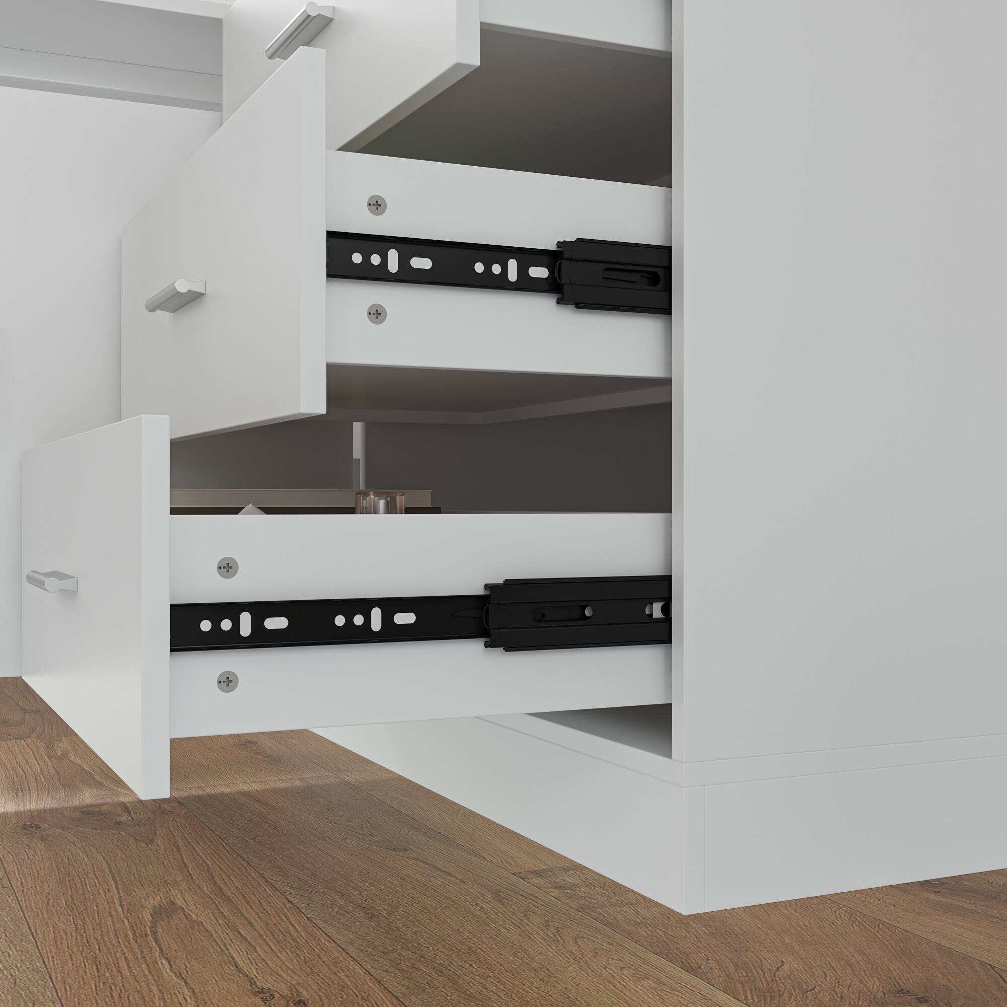 Alt View 4. Famapy - Famapy Electric Standing Desk with Storage: Ergonomic, Organized, Modern Home Office Solution - White.