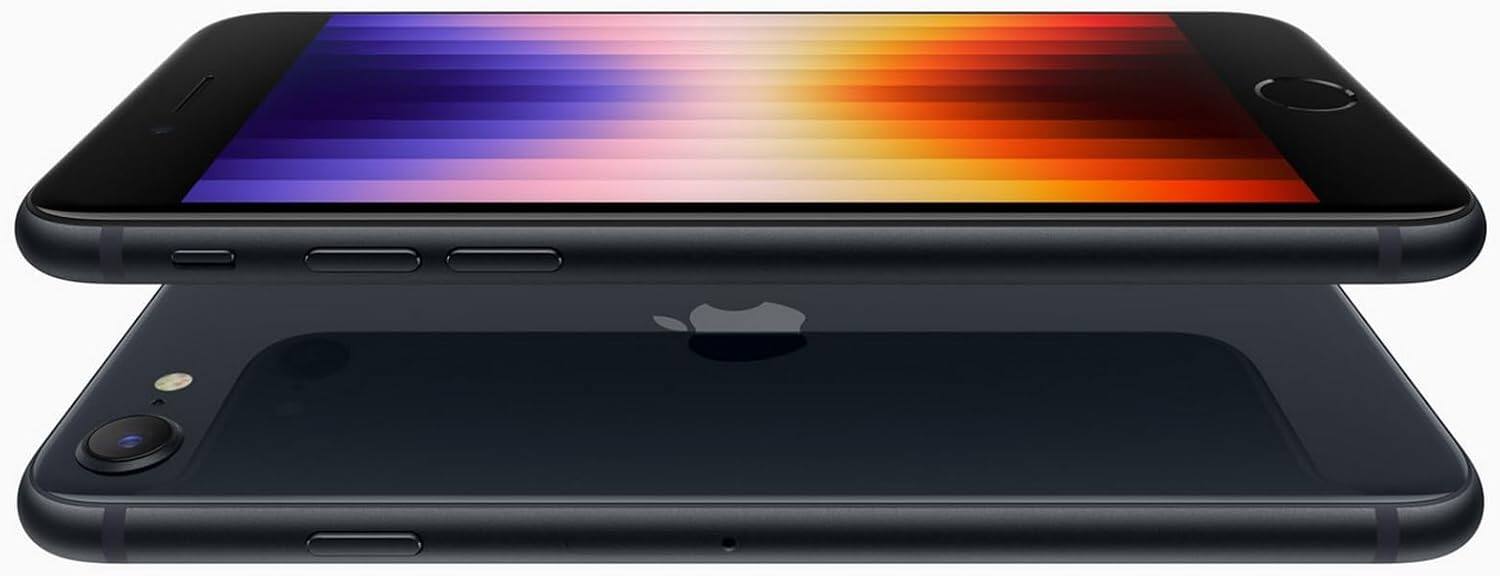 Back. Apple - Iphone SE (3rd Generation) 128GB (unlocked) - Black.