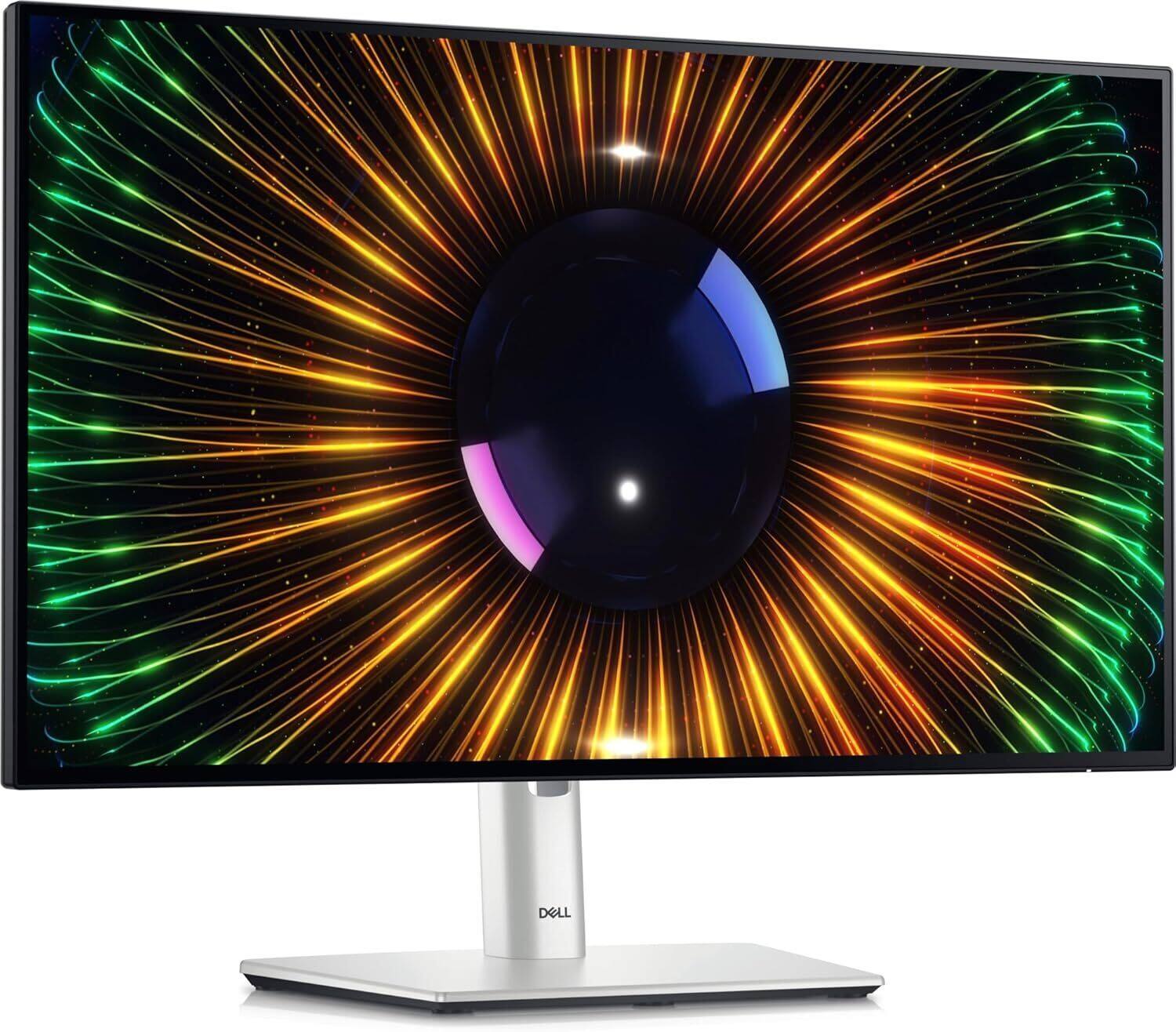 Back. Dell - Dell U2424H UltraSharp 23.8-Inch 120Hz FHD IPS USB-C Hub Monitor (Refurbished).